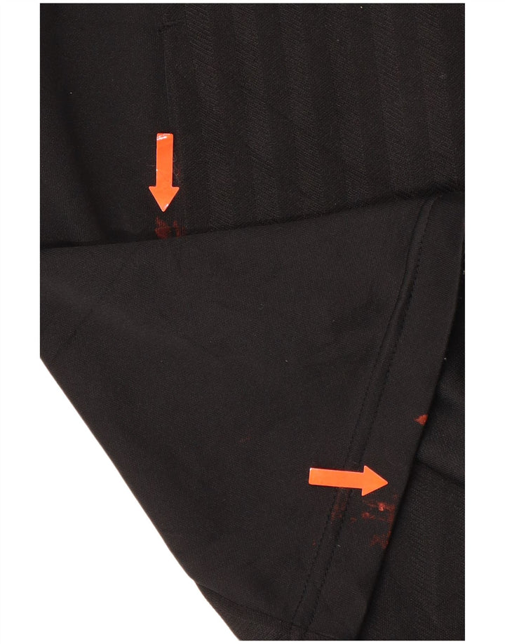 ADIDAS Mens Tracksuit Top Jacket UK 38/40 Médio Preto Listrado