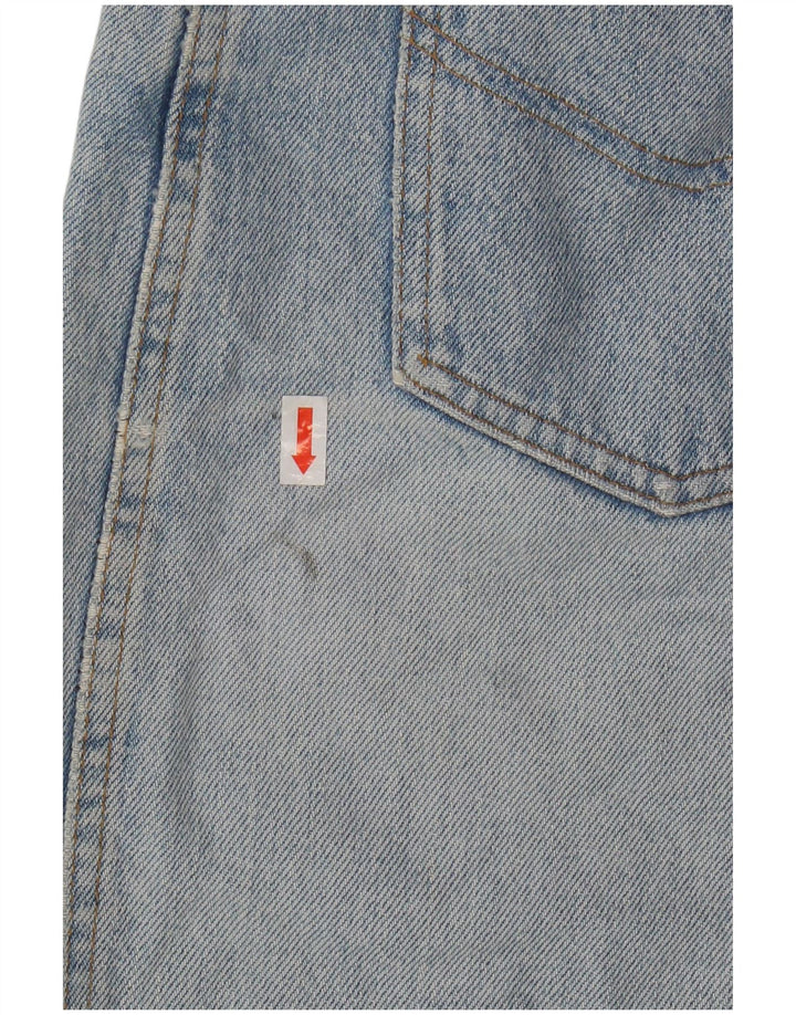 ARMANI Saia jeans feminina de cintura alta IT 44 Médio W24 Azul