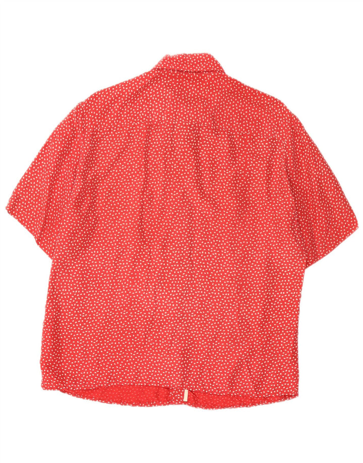 Camisa masculina de manga curta Seventy média vermelha manchada