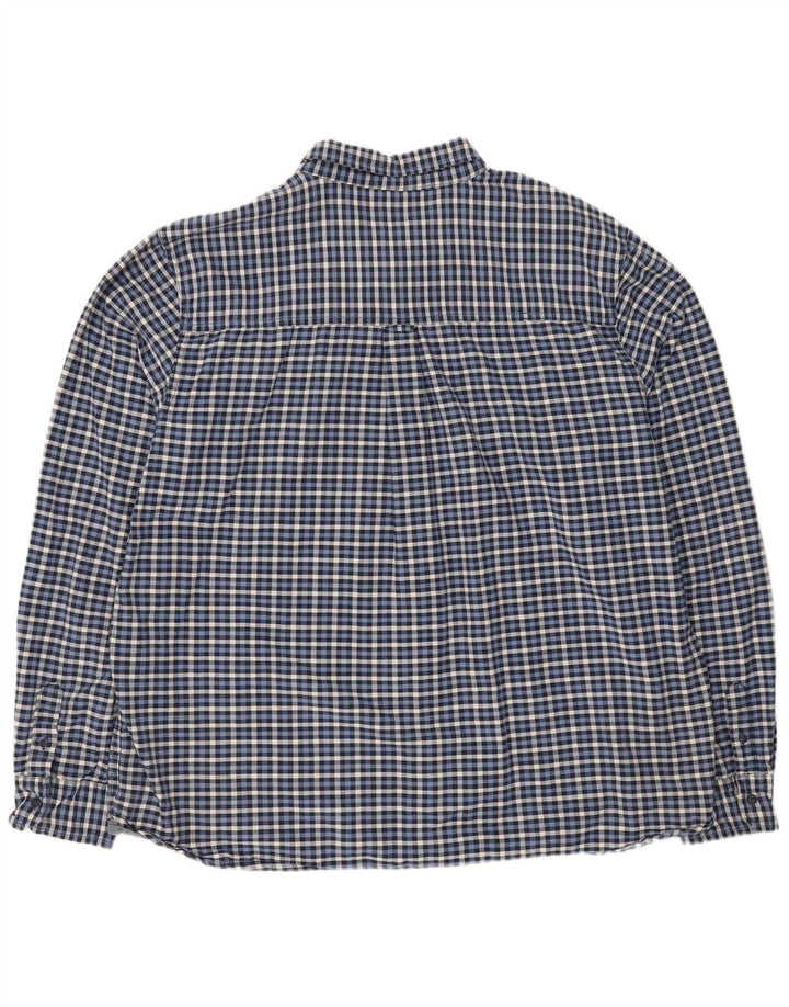 Camisa masculina de flanela Mountain Warehouse 3XL algodão guingão azul marinho