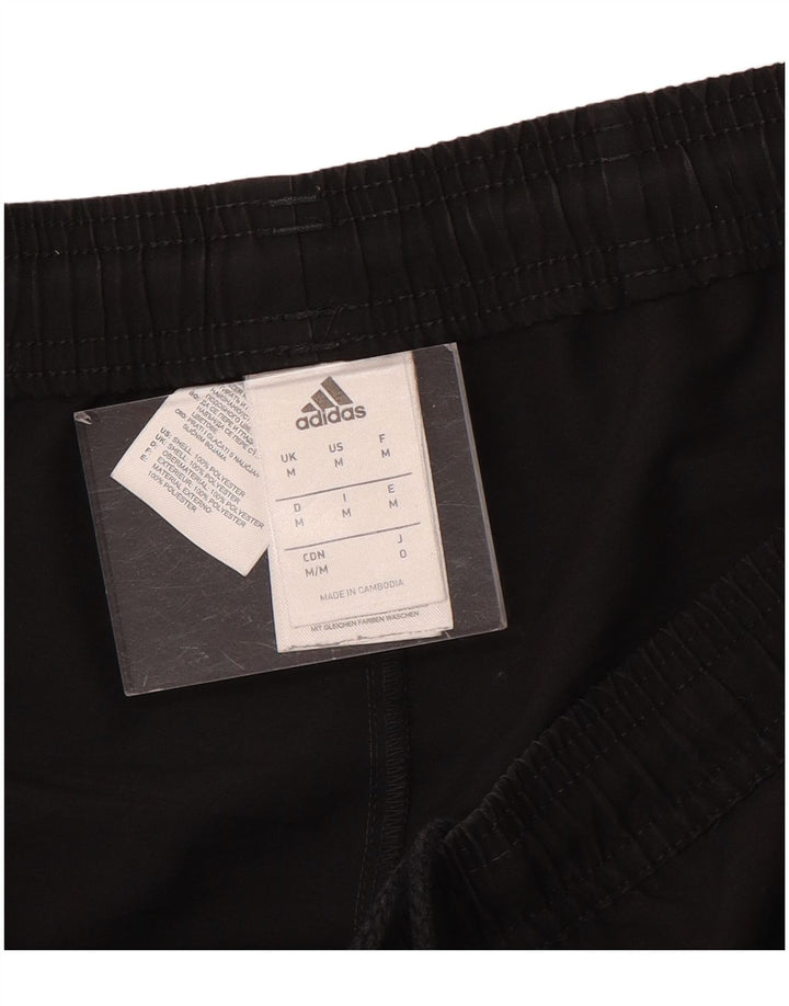 Shorts esportivos masculinos Adidas médio preto poliéster