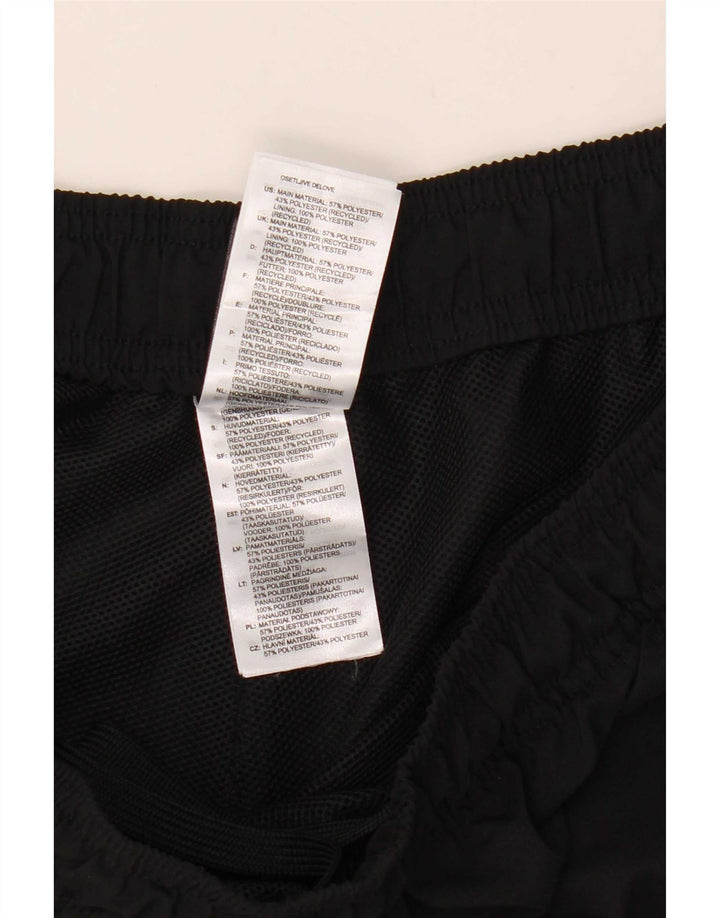 Shorts esportivos masculinos Adidas médio preto poliéster