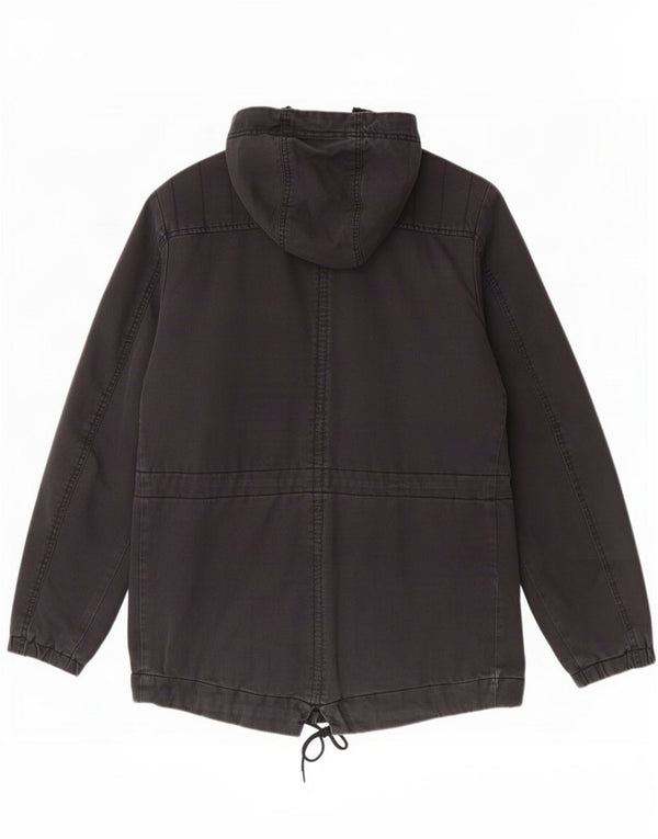Jaqueta Parka masculina Diesel com capuz UK 40 grande preta