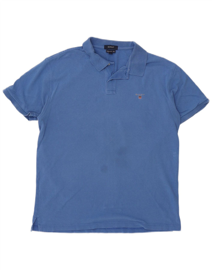 Camisa polo masculina Gant Regular Fit XL algodão azul