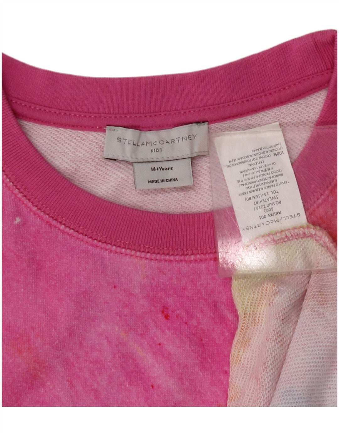 STELLA MCCARTNEY Moletom feminino 14-15 anos multicolorido tie-dye