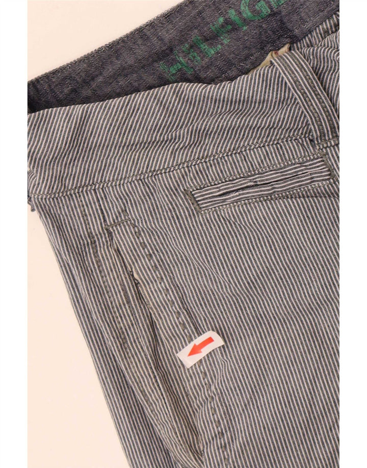Bermuda masculina Tommy Hilfiger W30 médio azul marinho listrado algodão