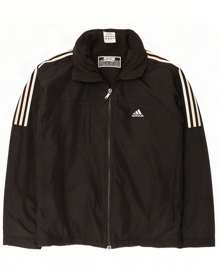 Jaqueta corta-vento masculina Adidas UK 40 grande poliamida preta