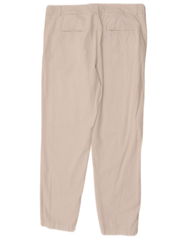 Calça chino reta feminina Marks & Spencer Reino Unido 14 grande W34 L29 branca