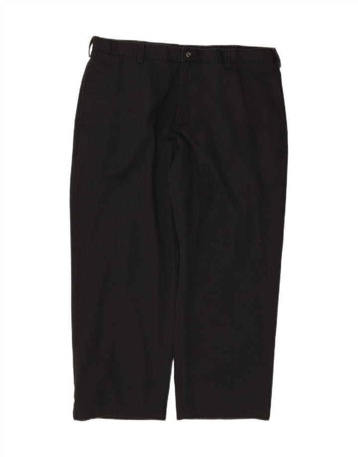 IZOD Mens Straight Chino Trousers W40 L29 Black Cotton Vintage Izod and Second-Hand Izod from Messina Hembry 
