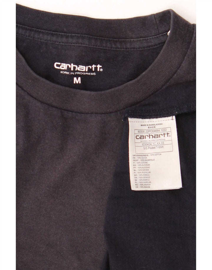 Camiseta masculina Carhartt Top médio algodão azul marinho