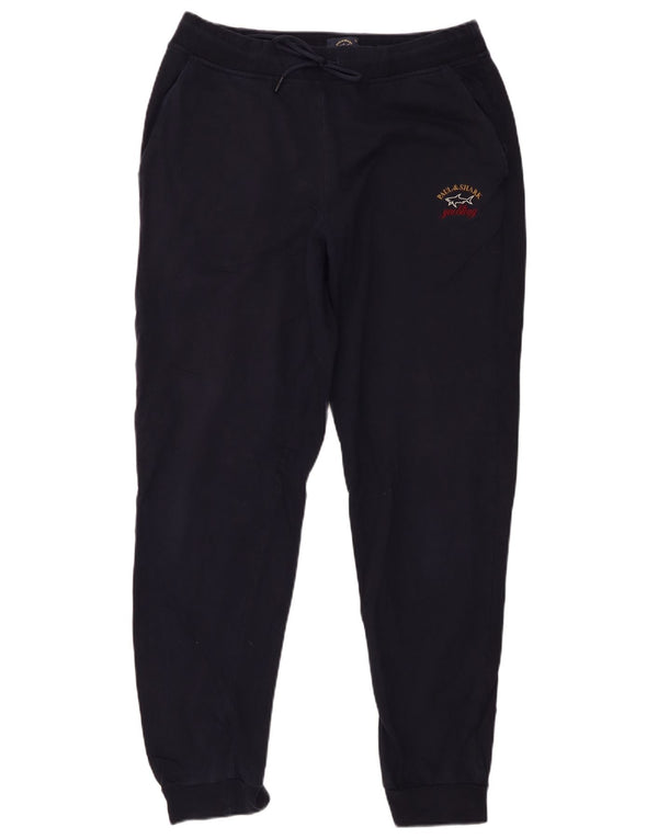 Paul & Shark Mens Yachting Calças de treino Joggers XL azul marinho algodão