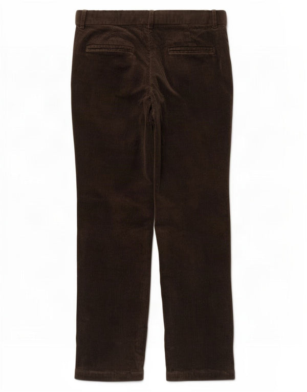 Marks & Spencer Mens Straight Corduroy Trousers W38 L31 Khaki Cotton
