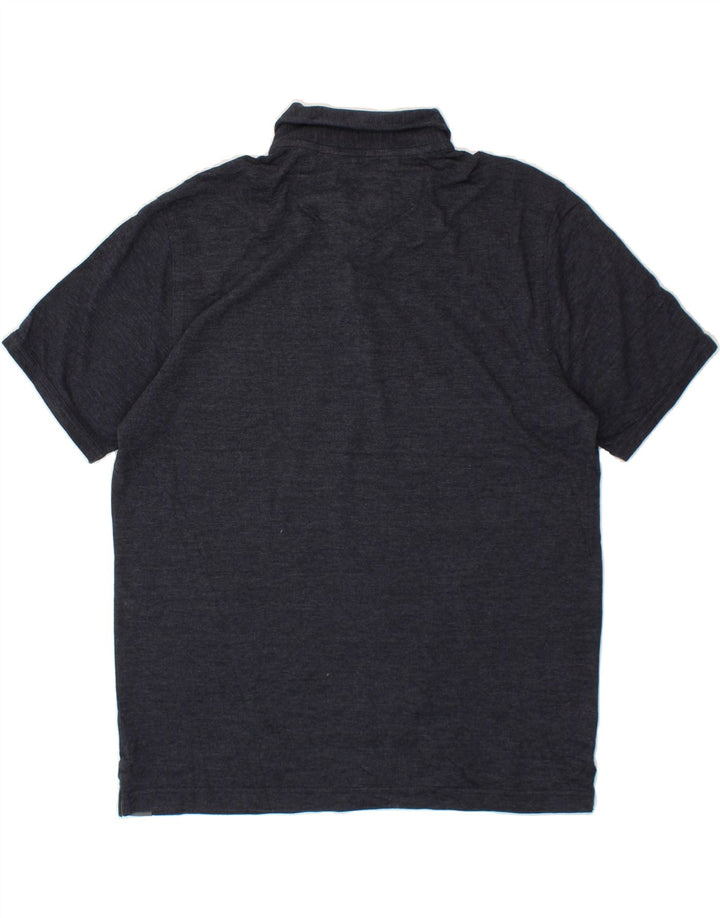 EDDIE BAUER Mens Polo Shirt Large Navy Blue Cotton Vintage Eddie Bauer and Second-Hand Eddie Bauer from Messina Hembry 