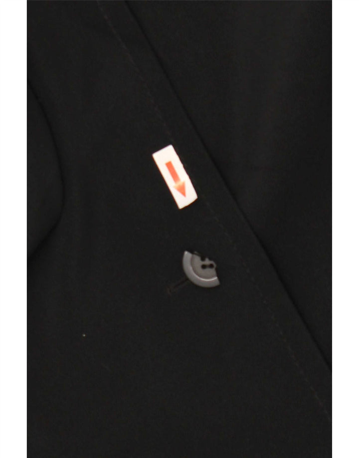 Sobretudo feminino Marks & Spencer UK 16 grande poliéster preto
