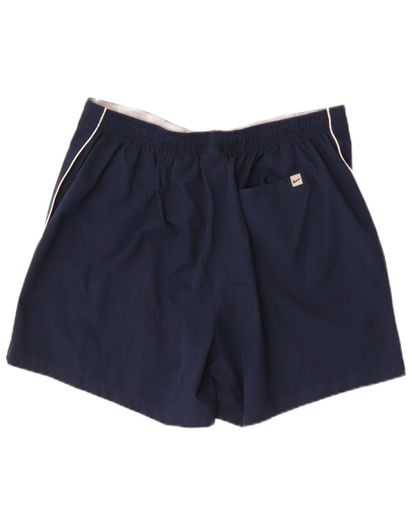 Shorts esportivos femininos Nike UK 16/18 XL azul marinho