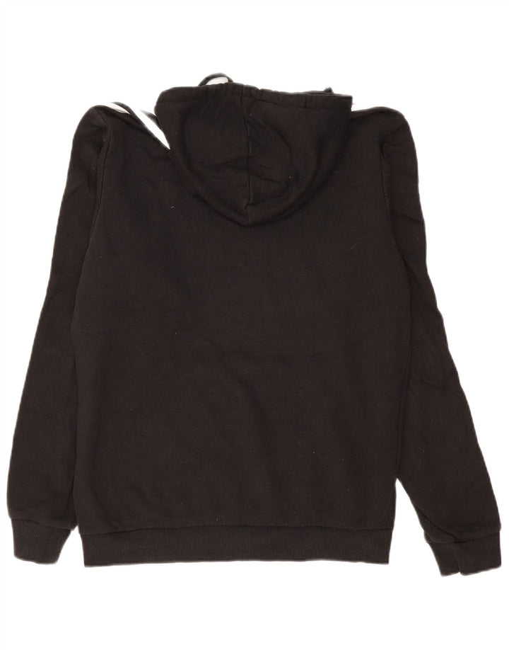 Adidas Mens Hoodie Jumper Pequeno Algodão Preto