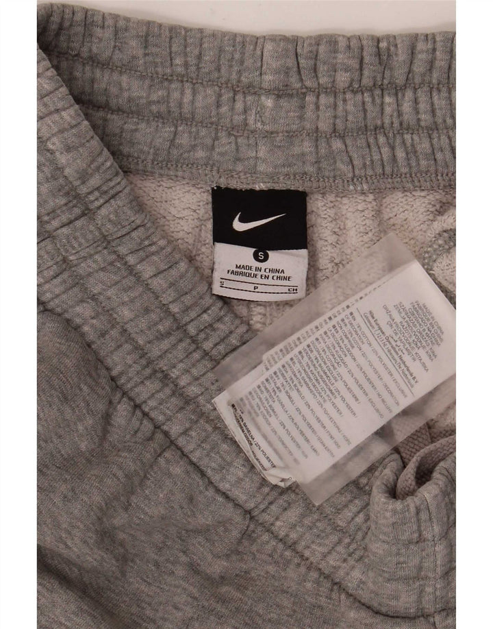 Calça de treino masculina Nike Joggers pequeno cinza manchado de algodão