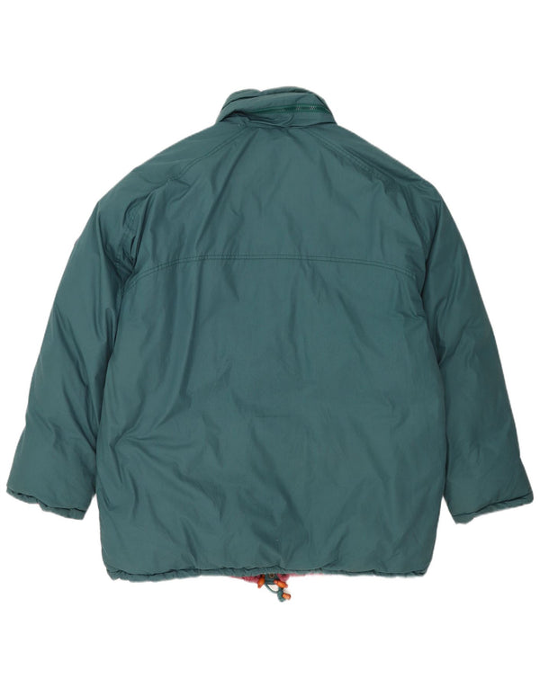 Jaqueta masculina Diadora Loose Fit acolchoada UK 42 XL verde poliéster