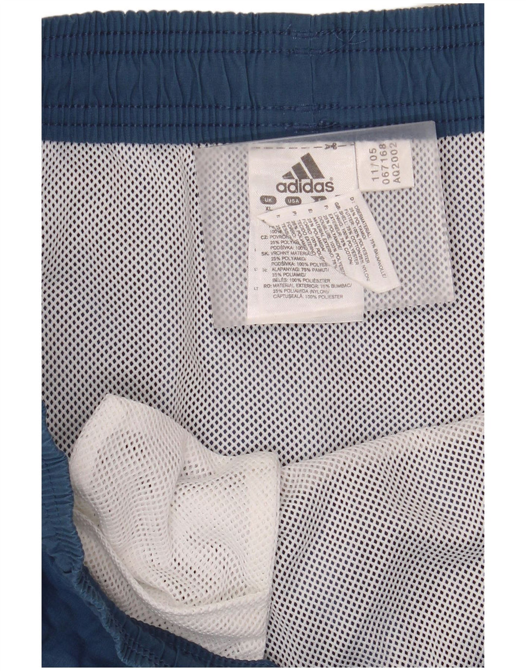 Calções de banho masculinos ADIDAS XL azul algodão