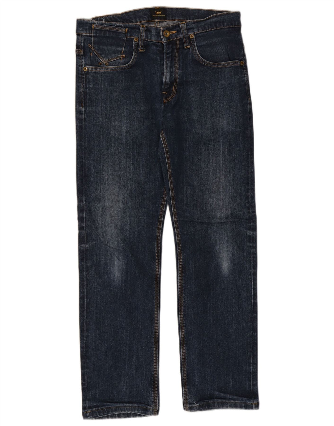 Calça jeans reta masculina Lee W32 L29 azul marinho