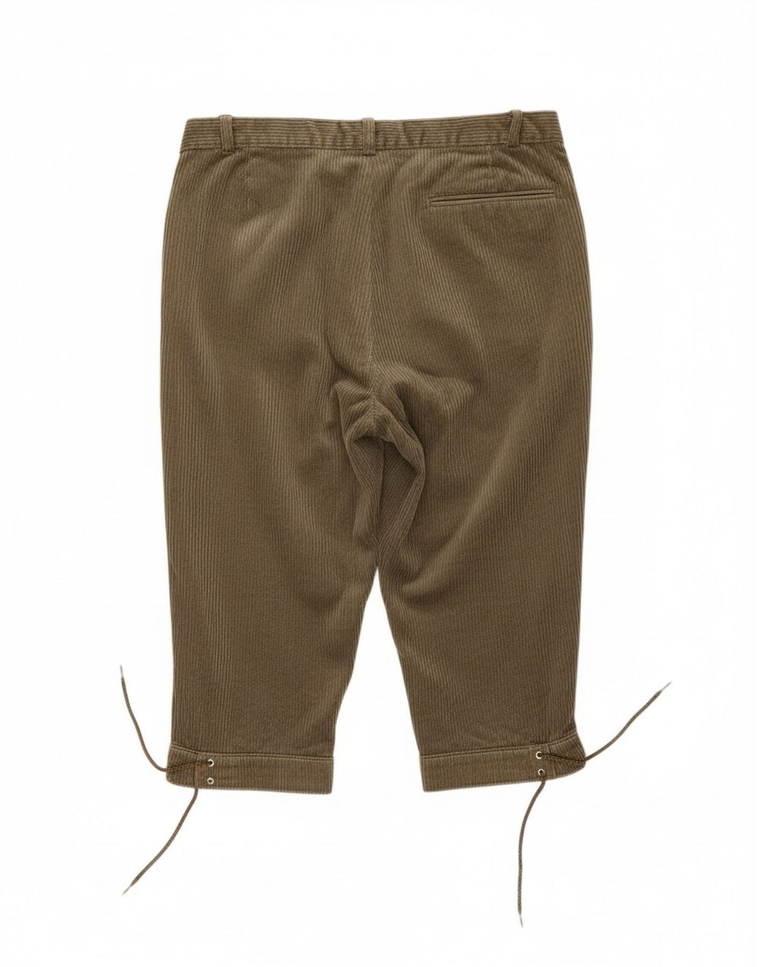 Calça masculina capri de veludo RODEO IT 48 médio W32 L19 cáqui