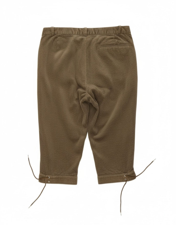 Calça masculina capri de veludo RODEO IT 48 médio W32 L19 cáqui