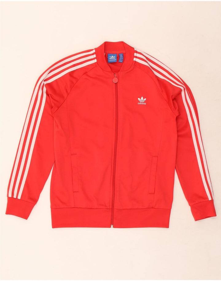 Jaqueta Adidas Meninos Treino Top 13-14 Anos Poliéster Vermelho Vermelho
