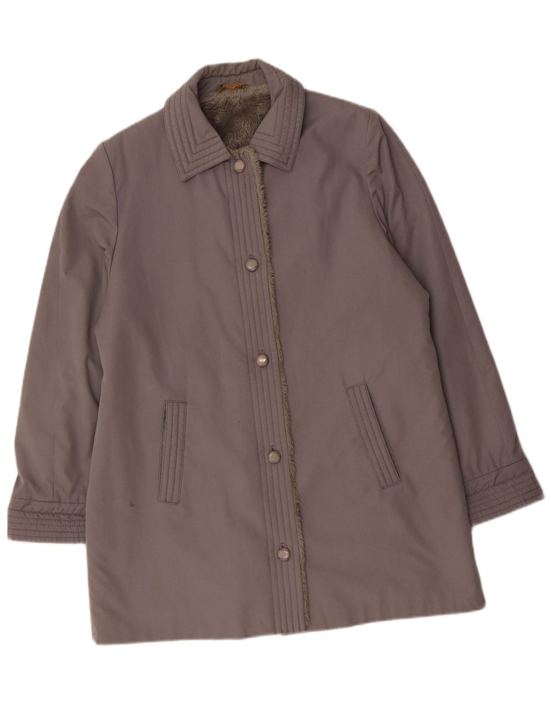 Sobretudo feminino Sherpa DANNIMAC UK 18 XL algodão cinza