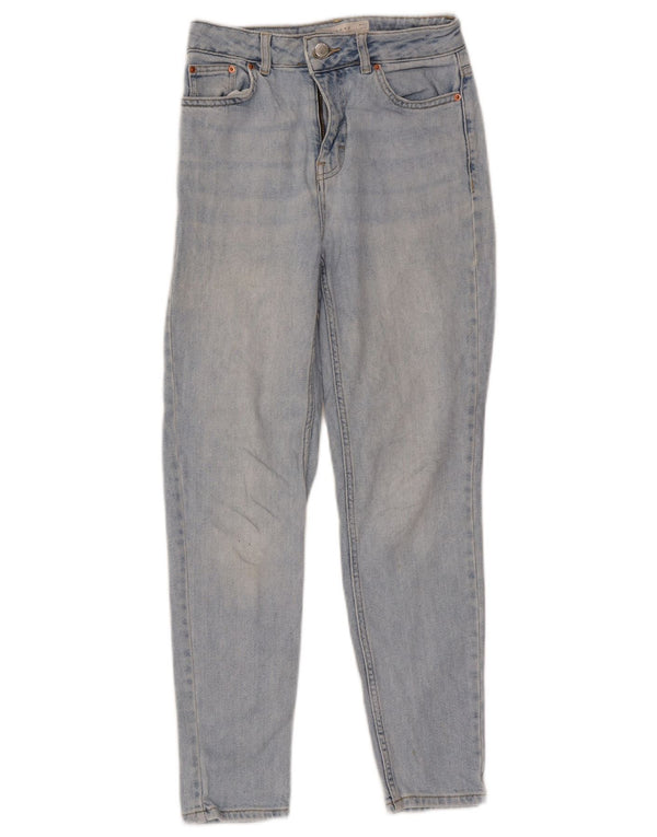 Calça jeans feminina Topshop Mom Tapered W26 L30 algodão azul