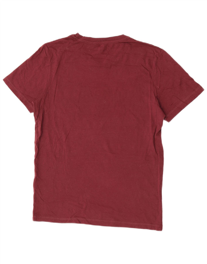 Camiseta gráfica masculina Jack & Jones Top médio algodão marrom