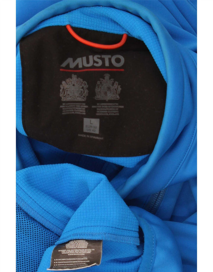 Musto Mens Treino Top Jaqueta Grande Poliéster Azul