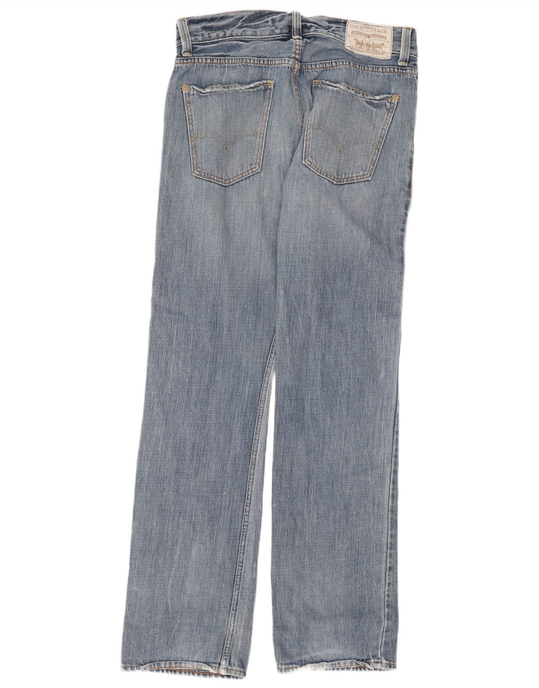 Calça jeans reta masculina Levi's W32 L34 azul algodão