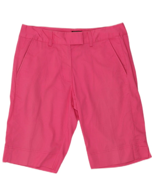 Shorts Chino Feminino Adidas UK 10 Pequeno W32 Algodão Rosa
