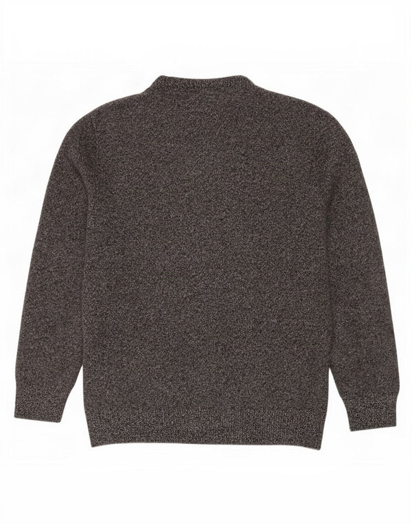 Suéter feminino Jack Wills com gola redonda Reino Unido 12 cinza médio manchado