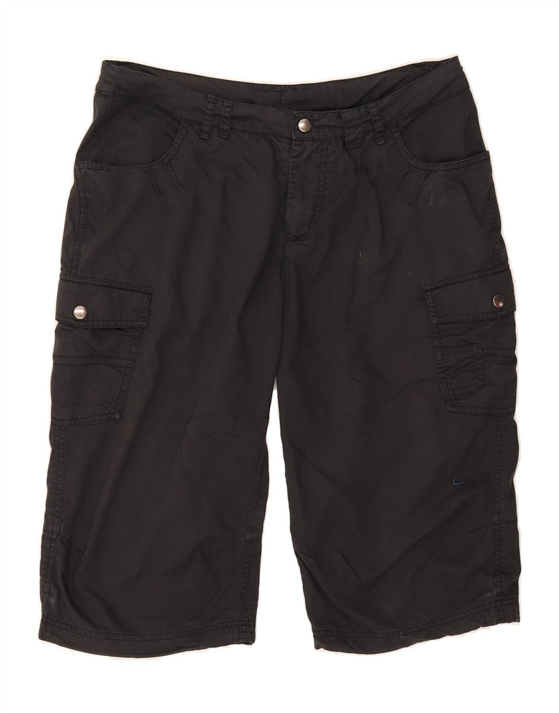 NIKE Womens Bermuda Cargo Shorts UK 12 Medium W32 Black Cotton Vintage Nike and Second-Hand Nike from Messina Hembry 