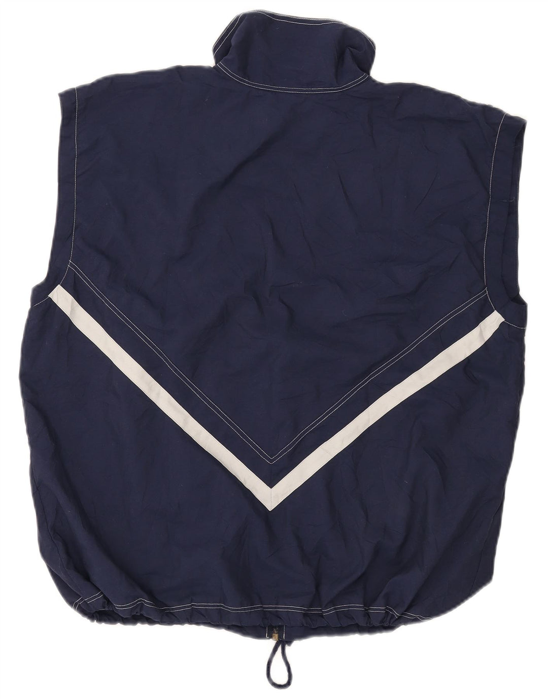 Jaqueta superior de agasalho masculino ativo sem mangas pequeno azul marinho Colourblock