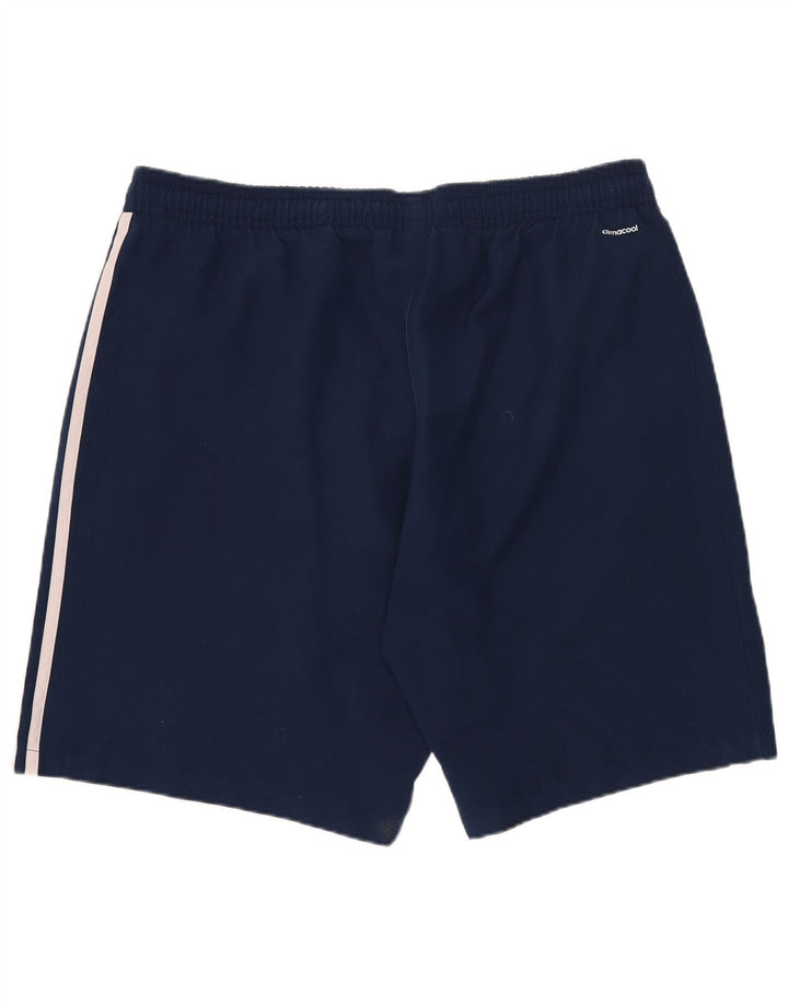 Adidas Mens Munster Rugby Sport Shorts Grande Poliéster Azul Marinho