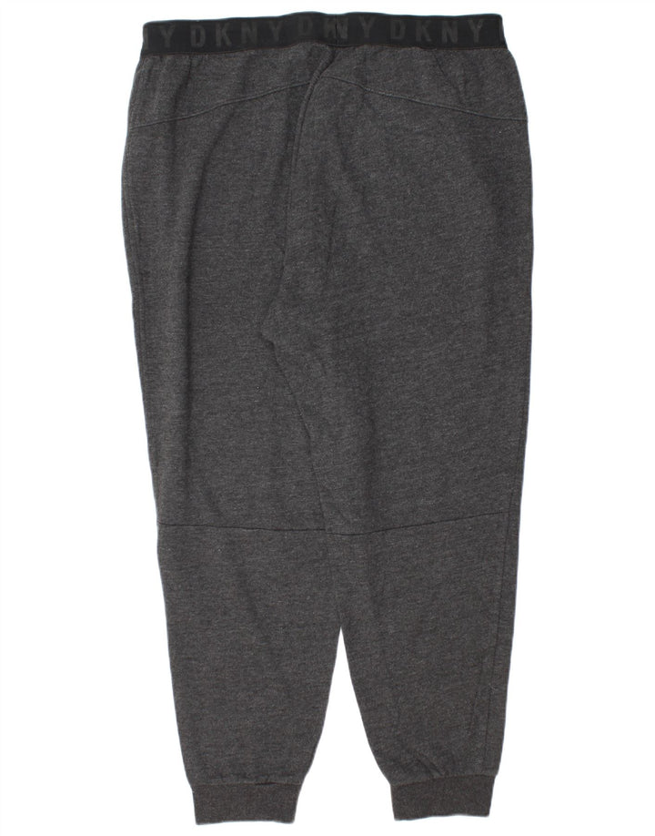 Calça de treino masculina DKNY Joggers XL cinza algodão