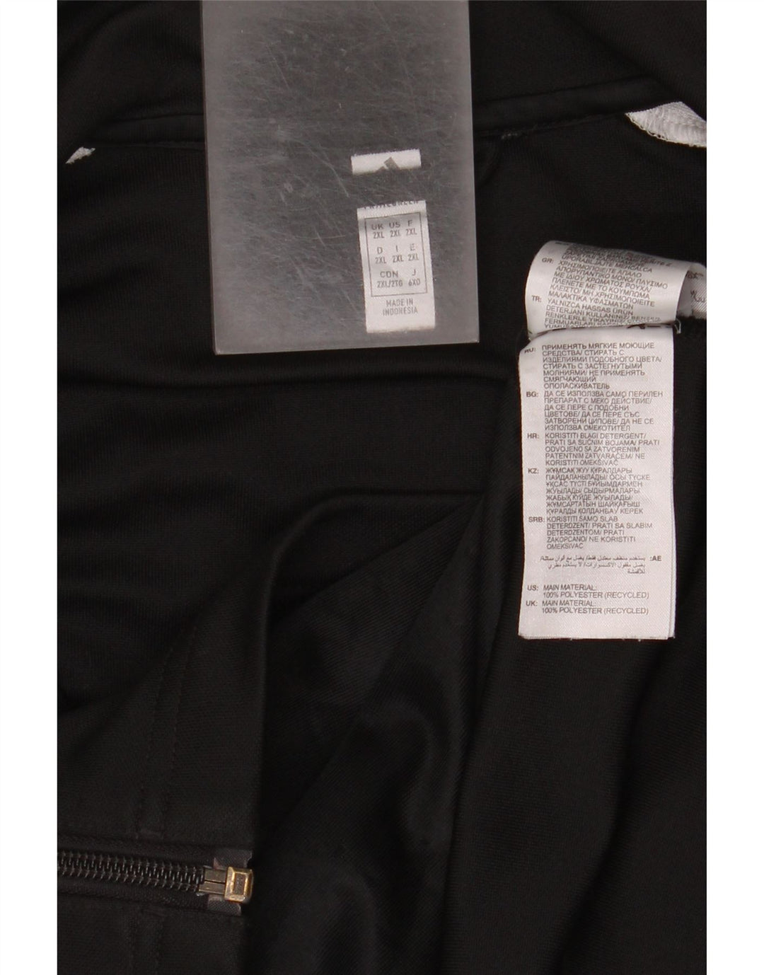 Adidas Mens Aeroready Graphic Tracksuit Top Jaqueta 2XL Poliéster Preto