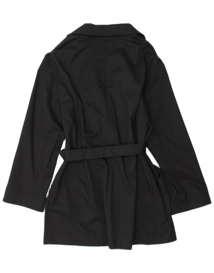 Liu Jo Trench Coat feminino IT 44 médio algodão preto