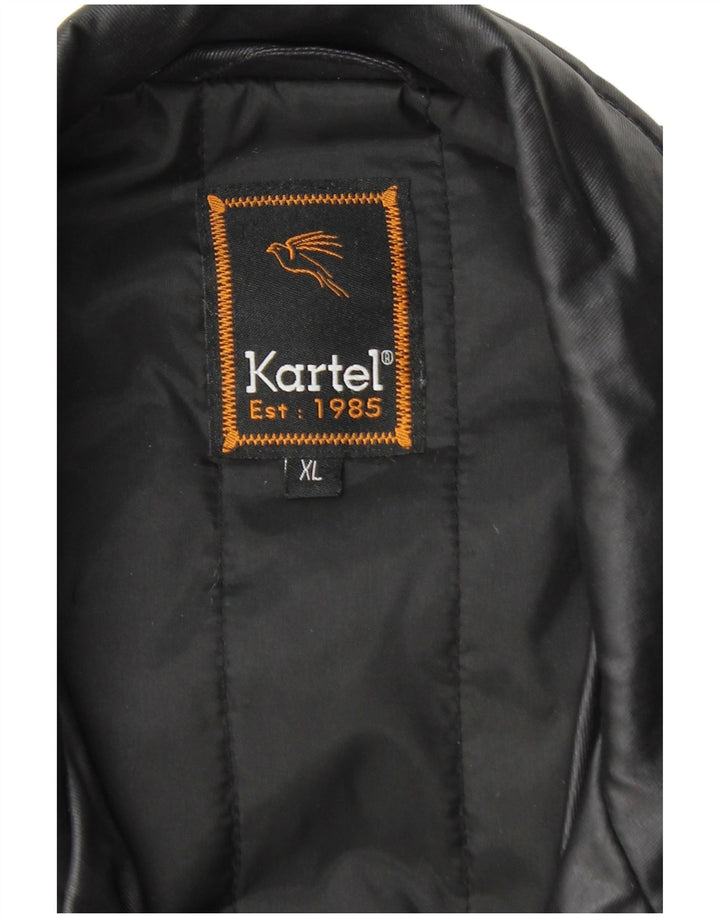 Jaqueta utilitária masculina Kartel UK 42 XL algodão preto