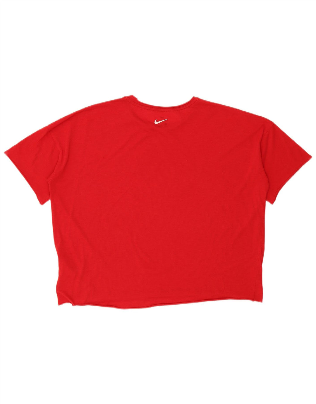 Camiseta Nike Feminina Dri Fit Crop Oversized Graphic Top UK 14 Médio Vermelho