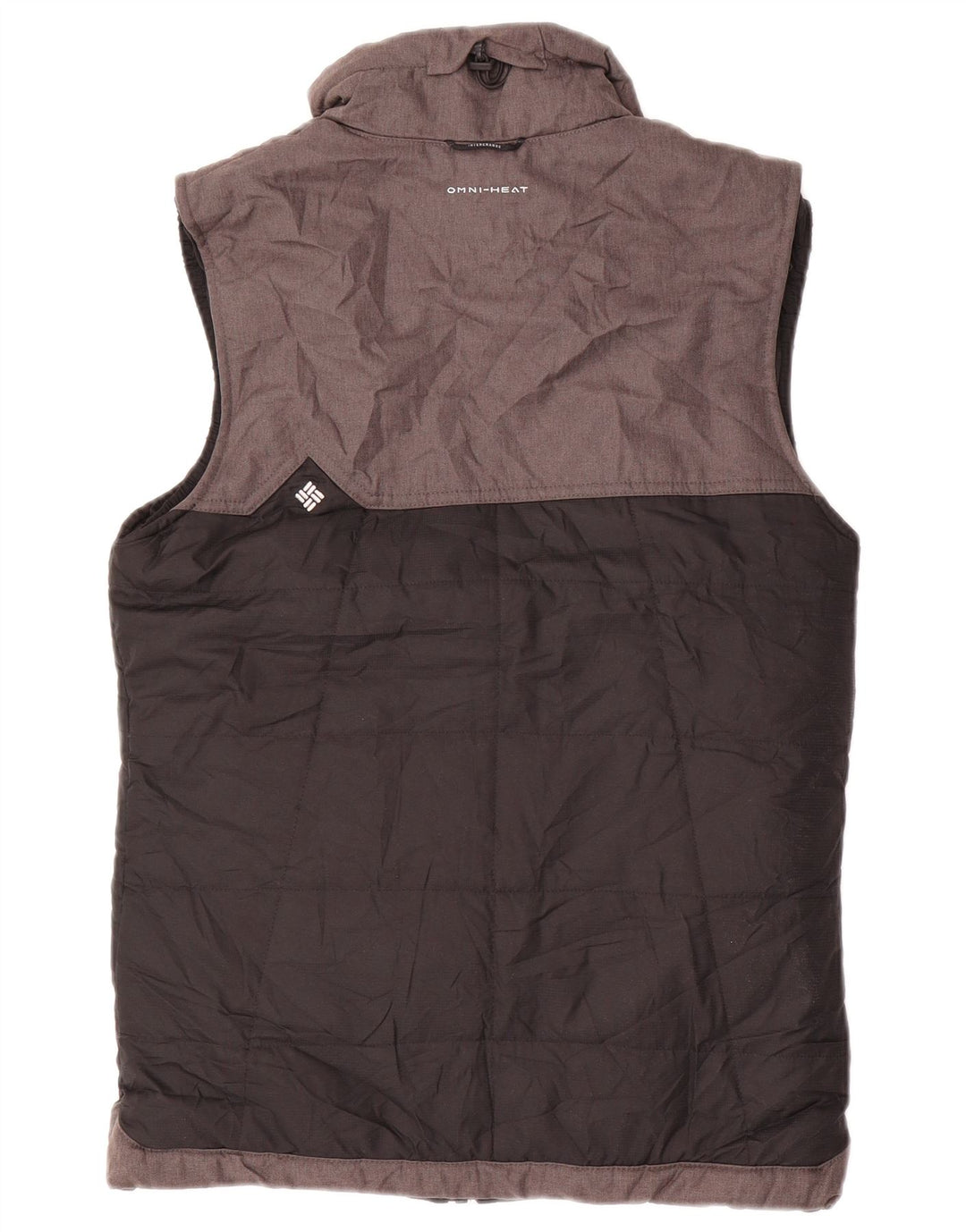 COLUMBIA Colete feminino Omni-Shield acolchoado UK 10 pequeno bloco colorido preto