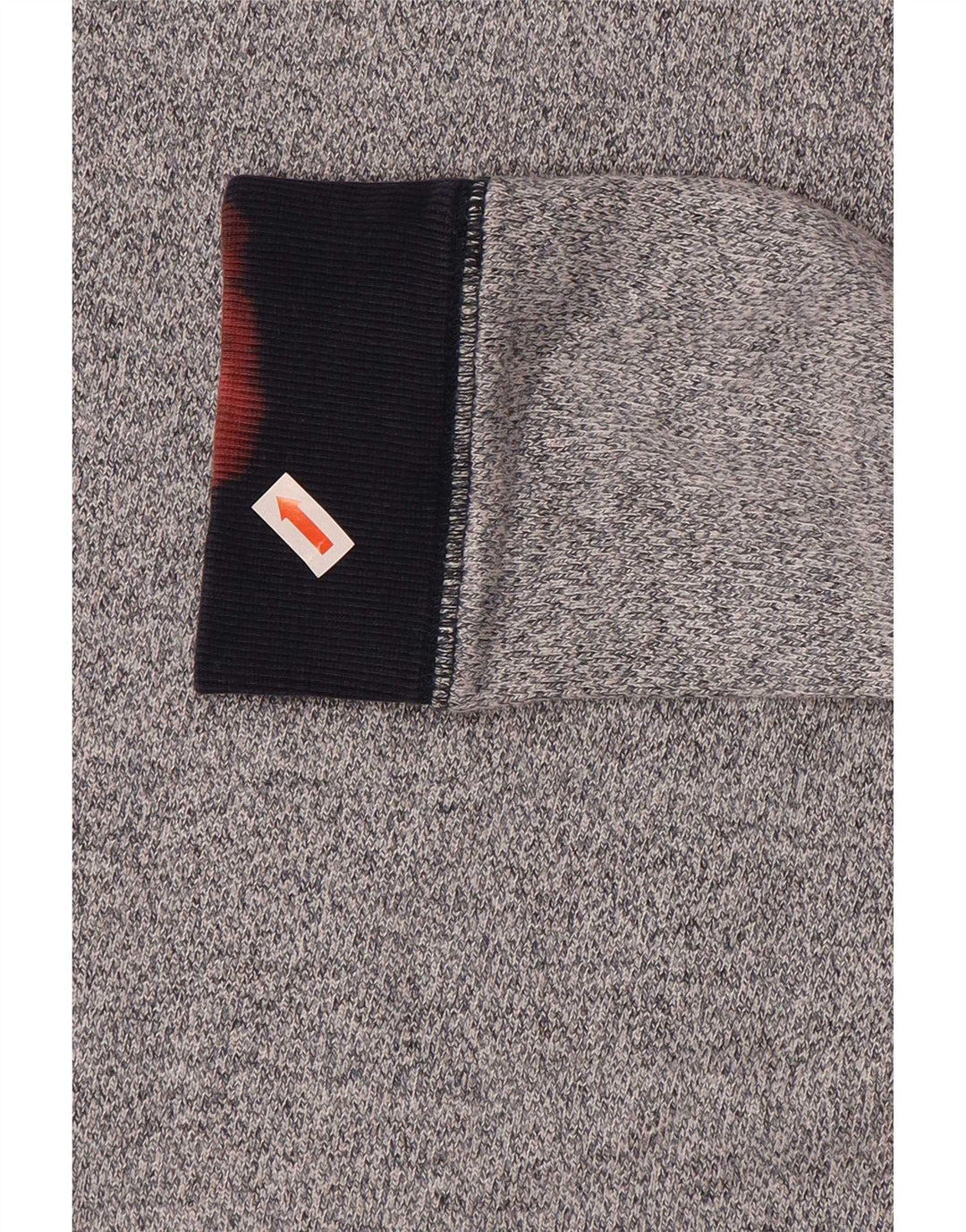 Reiss moletom masculino jumper pequeno cinza manchado de viscose