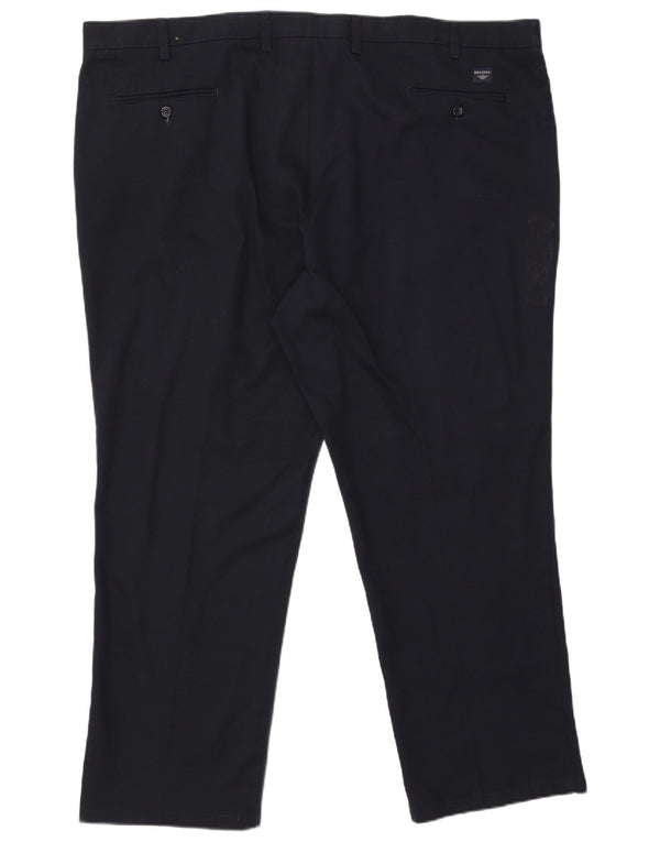 Dockers Mens Straight Chino Trousers W50 L30 Navy Blue Cotton