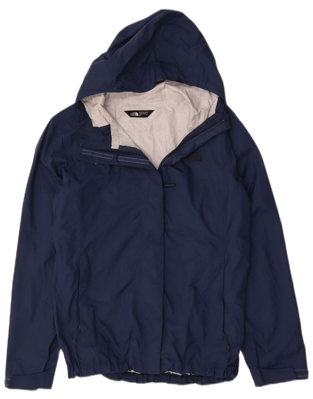 Jaqueta de chuva feminina com capuz The North Face UK 16 grande azul marinho
