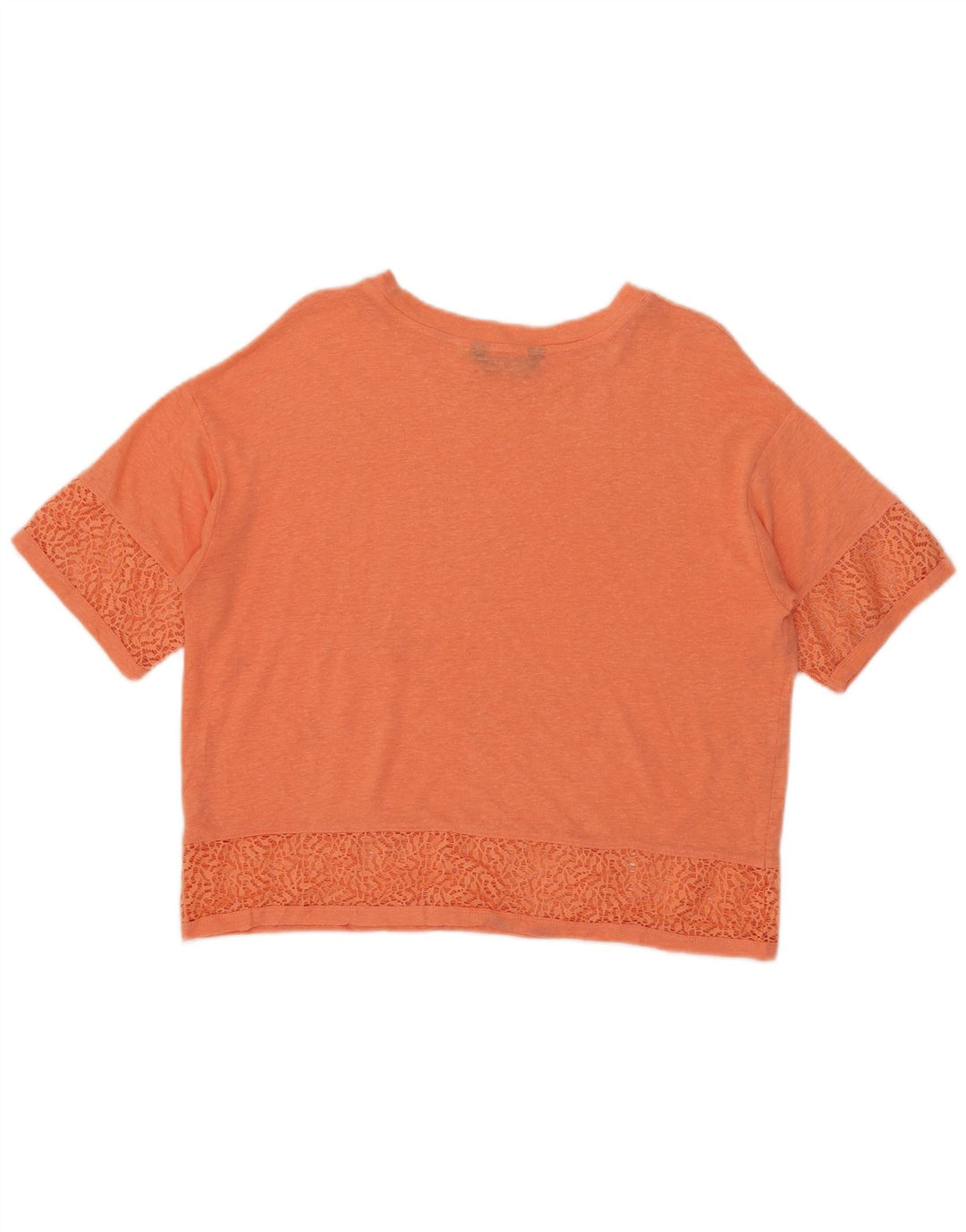 Camiseta feminina Marks & Spencer superdimensionada, Reino Unido 10 pequena laranja