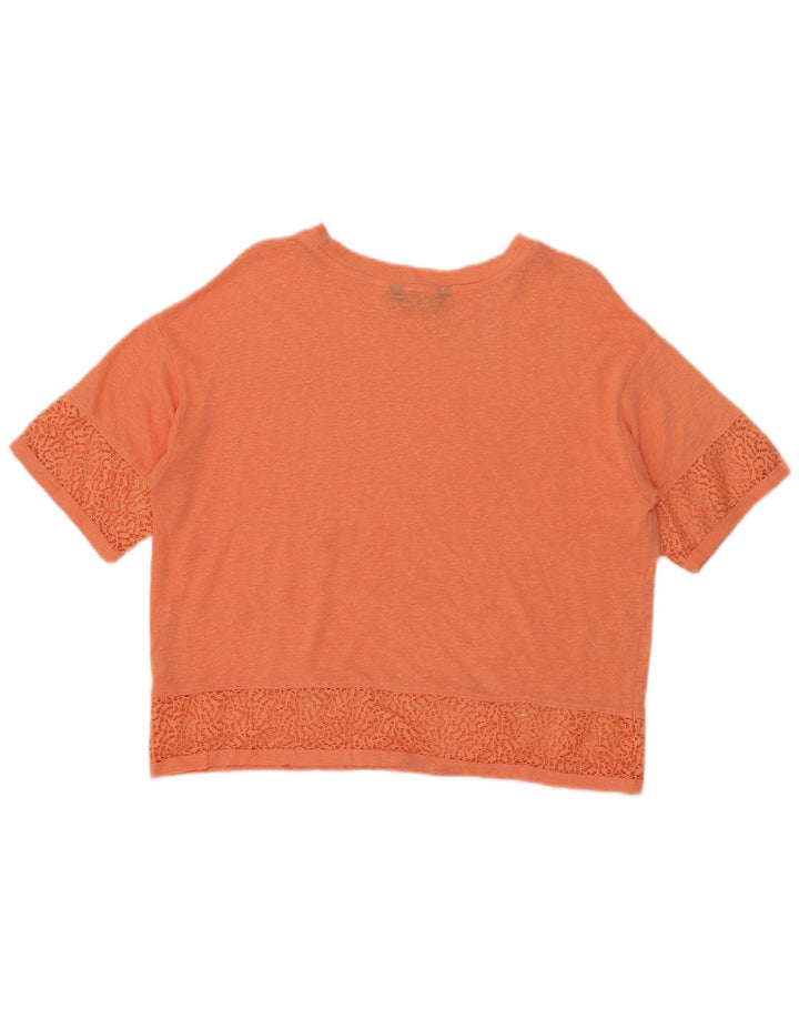 Camiseta feminina Marks & Spencer superdimensionada, Reino Unido 10 pequena laranja