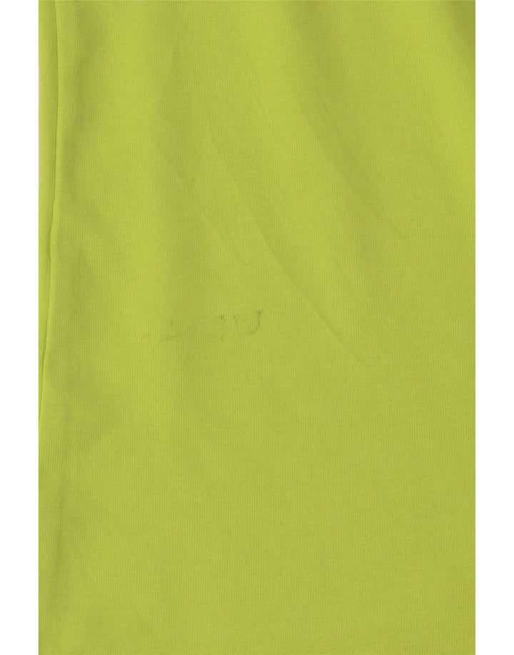 Top colete feminino BENETTON UK 14 grande algodão verde