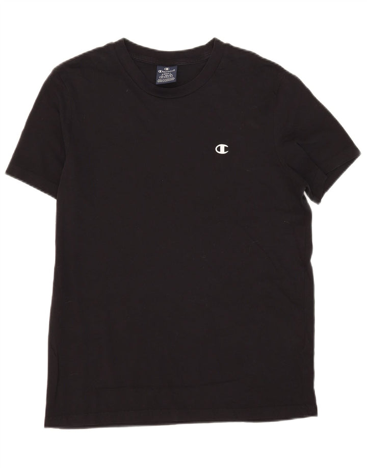 Camiseta masculina Champion pequena de algodão preto